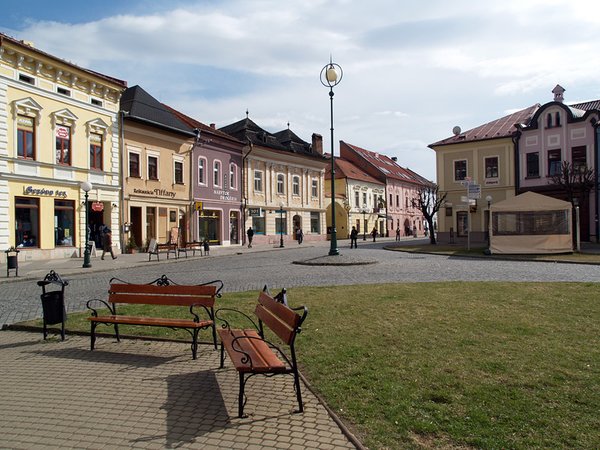 Kežmarok - pohľad na centrum